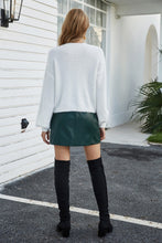 Load image into Gallery viewer, Round Neck Dropped Shoulder Fuzzy Cardigan