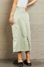 Load image into Gallery viewer, HYFVE Just In Time High Waisted Cargo Midi Skirt