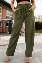 Load image into Gallery viewer, Drawstring Elastic Waist Pants with Pockets