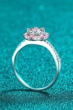 Load image into Gallery viewer, 1 Carat Moissanite Flower-Shaped Crisscross Ring