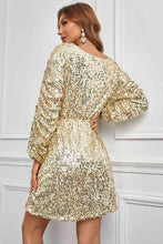 Load image into Gallery viewer, Sequin Long Sleeve Mini Dress