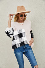 Load image into Gallery viewer, Fuzzy Mixed Print Pullover Sweater