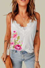 Load image into Gallery viewer, Floral Scalloped Lace Detail Cami