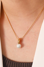 Load image into Gallery viewer, Freshwater Pearl Pendant 18K Gold-Plated Necklace