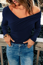 Load image into Gallery viewer, V-Neck Long Sleeve Top