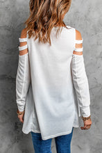 Load image into Gallery viewer, Cutout Waffle Knit Tunic Top