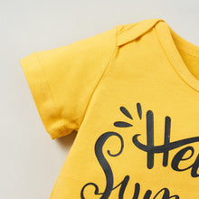 Load image into Gallery viewer, Baby Girl Graphic Bodysuit and Printed Shorts Set