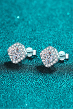 Load image into Gallery viewer, 925 Sterling Silver Inlaid 2 Carat Moissanite Square Stud Earrings