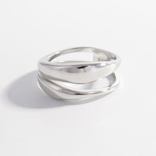 Load image into Gallery viewer, 925 Sterling Silver Double-Layered Ring