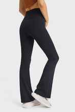 Load image into Gallery viewer, Elastic Waist Flare Yoga Pants