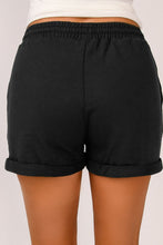 Load image into Gallery viewer, Drawstring Cuffed Shorts with Pockets