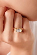 Load image into Gallery viewer, 18K Gold Plated Zircon Ring