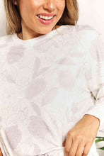 Load image into Gallery viewer, Double Take Floral Long Sleeve Top and Shorts Loungewear Set