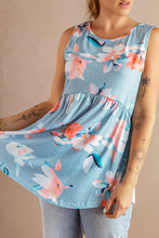 Load image into Gallery viewer, Floral Peplum Tank Top