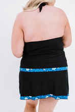 Load image into Gallery viewer, Plus Size Leopard Halter Neck Two-Piece Swimsuit