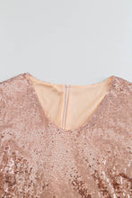 Load image into Gallery viewer, Plus Size Sequined Spliced Maxi Dress