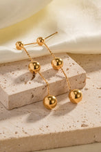 Load image into Gallery viewer, Ball Bead and Chain Stainless Steel Earrings