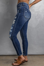 Load image into Gallery viewer, Distressed High Waist Skinny Jeans
