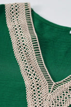 Load image into Gallery viewer, Contrast Ruffle Trim Flutter Sleeve Blouse