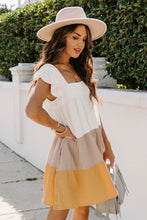 Load image into Gallery viewer, Multicolor Color Block Tiered Dress