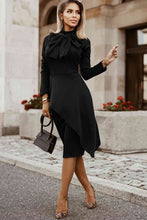 Load image into Gallery viewer, Bow Detail Long Sleeve Dress