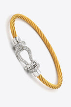 Load image into Gallery viewer, Men Rhinestone Cable Bracelet