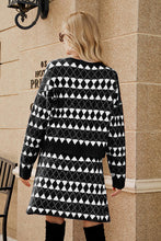 Load image into Gallery viewer, Geometric Button Front Cardigan and Skirt Set