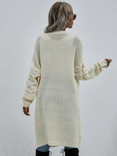 Load image into Gallery viewer, Horizontal Ribbing Open Front Duster Cardigan