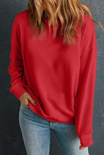 Load image into Gallery viewer, Round Neck Dropped Shoulder Sweatshirt