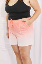 Load image into Gallery viewer, Zenana In The Zone Full Size Dip Dye High Waisted Shorts in Coral