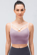 Load image into Gallery viewer, Contrast Crisscross Strap Sports Bra