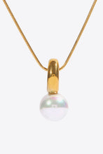 Load image into Gallery viewer, Freshwater Pearl Pendant 18K Gold-Plated Necklace
