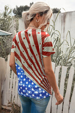 Load image into Gallery viewer, Star and Stripes V-Neck Tee
