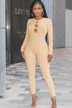 Load image into Gallery viewer, Cutout Round Neck Jumpsuit