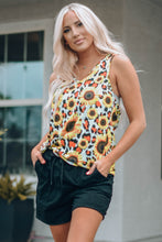 Load image into Gallery viewer, Sunflower Scoop Neck Tank