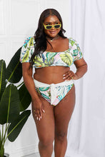 Load image into Gallery viewer, Marina West Swim Vacay Ready Puff Sleeve Bikini in Floral