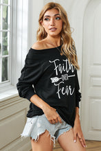 Load image into Gallery viewer, Letter Print Long Sleeve Pullover Shirt