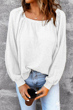 Load image into Gallery viewer, Square Neck Waffle-Knit Top