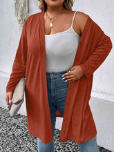 Load image into Gallery viewer, Plus Size Button Down Longline Cardigan