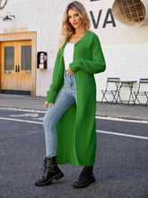 Load image into Gallery viewer, Full Size Collared Open Front Duster Cardigan