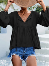 Load image into Gallery viewer, Puff Sleeve Babydoll Blouse