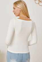 Load image into Gallery viewer, Square Neck Long Sleeve T-Shirt
