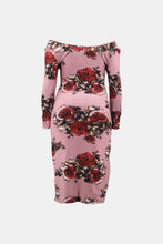 Load image into Gallery viewer, Full Size Floral Off-Shoulder Midi Dress