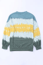 Load image into Gallery viewer, Leopard Tie-Dye Dropped Shoulder Sweatshirt