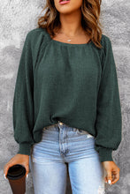 Load image into Gallery viewer, Square Neck Waffle-Knit Top