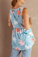 Load image into Gallery viewer, Floral Peplum Tank Top
