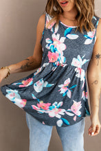 Load image into Gallery viewer, Floral Peplum Tank Top