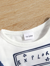 Load image into Gallery viewer, Kids EXPLORE T-Shirt and Elastic Waist Pants Set