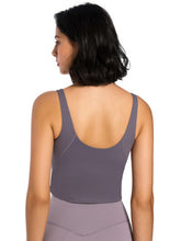 Load image into Gallery viewer, Scoop Neck Wide Strap Active Tank