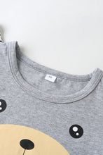 Load image into Gallery viewer, Girls Bear Face T-Shirt and Pants Set